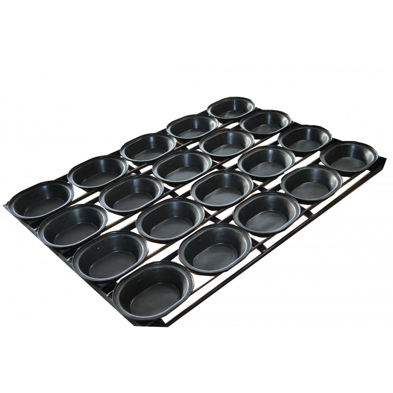 Bakery Size Shallow Oval Pie Tray 18" wide Shop Pie Tins and Trays